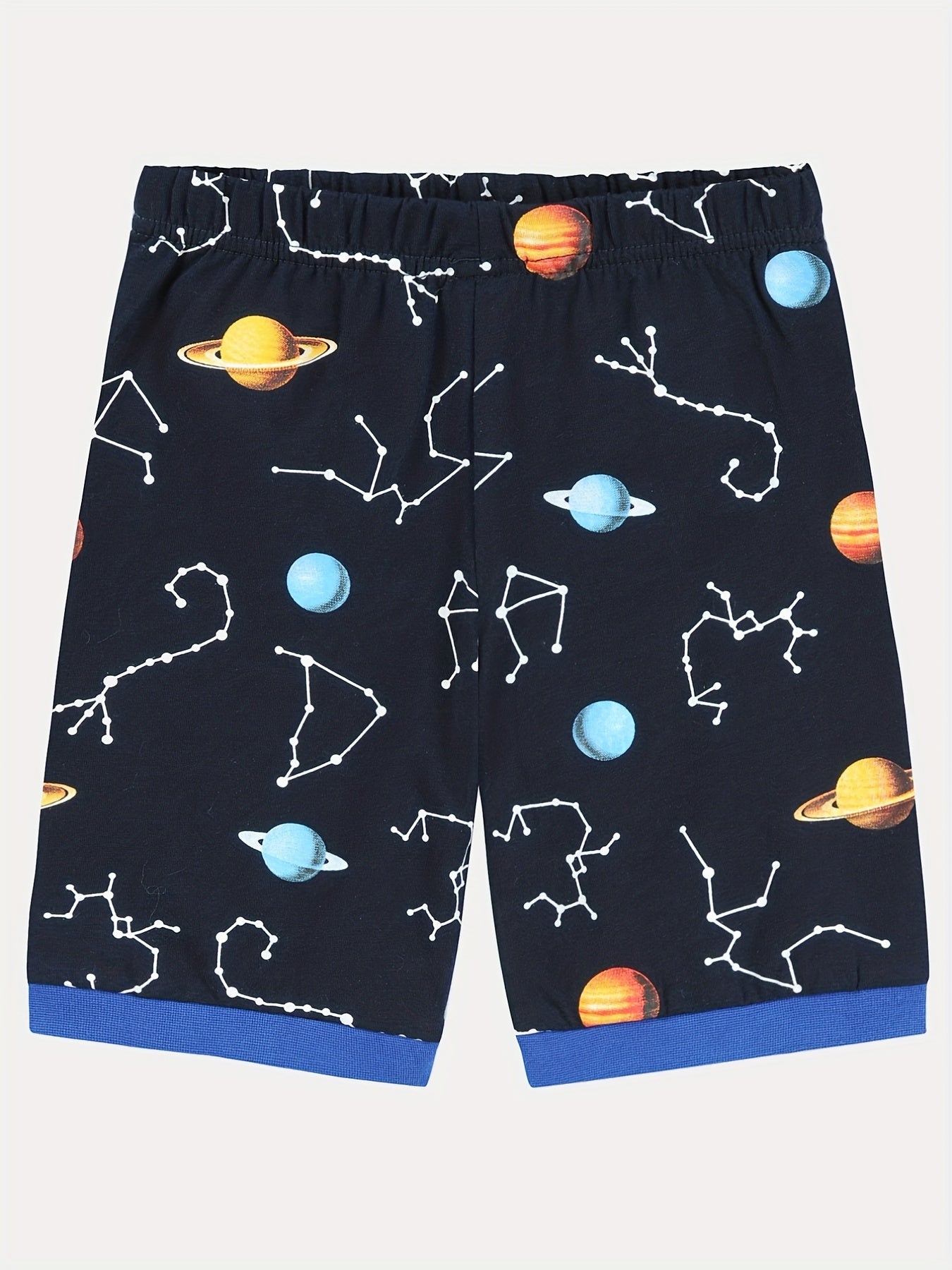 Boys Planets Pajamas Set Short Sleeves Tops & Bottoms