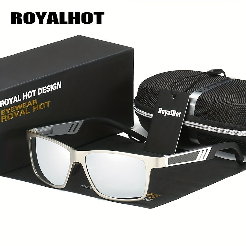 RoyalHot Men's Polarized Square Sunglasses for Driving Fishing Outdoor