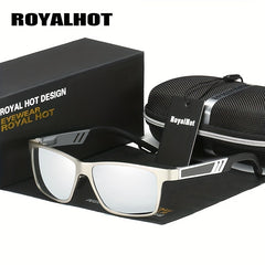 RoyalHot Men's Polarized Square Sunglasses for Driving Fishing Outdoor