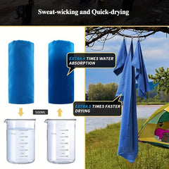 40 80 Cm Microfiber Towels Fast Drying Absorbent Camping Towel