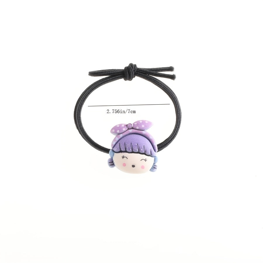 Little Girl Hair Ties Cartoon Hair Accessories Resin Headband