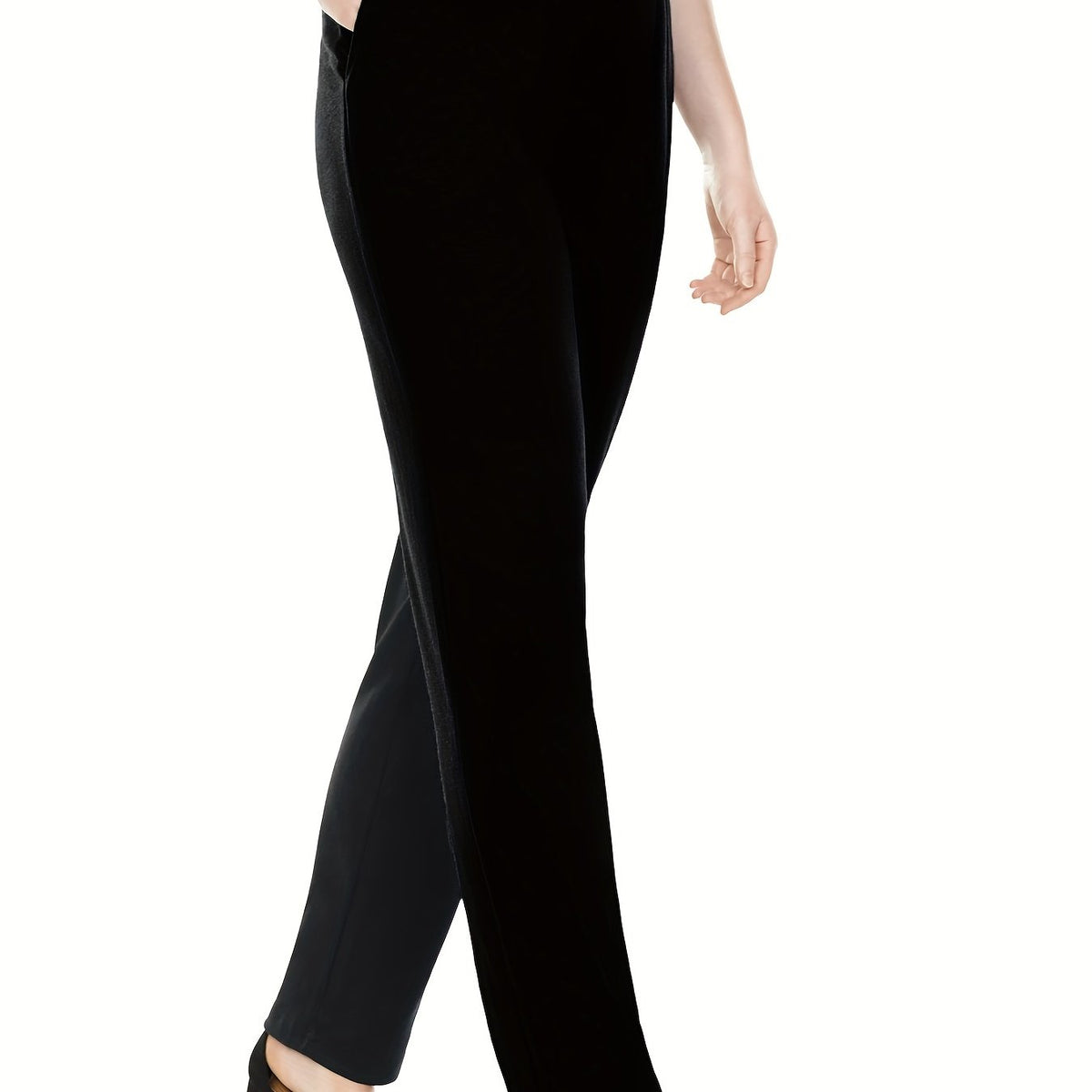  Women's High Waisted Straight Leg Work Trousers