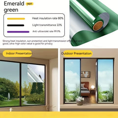 Privacy Reflective Window Film UV Protection Heat Insulation