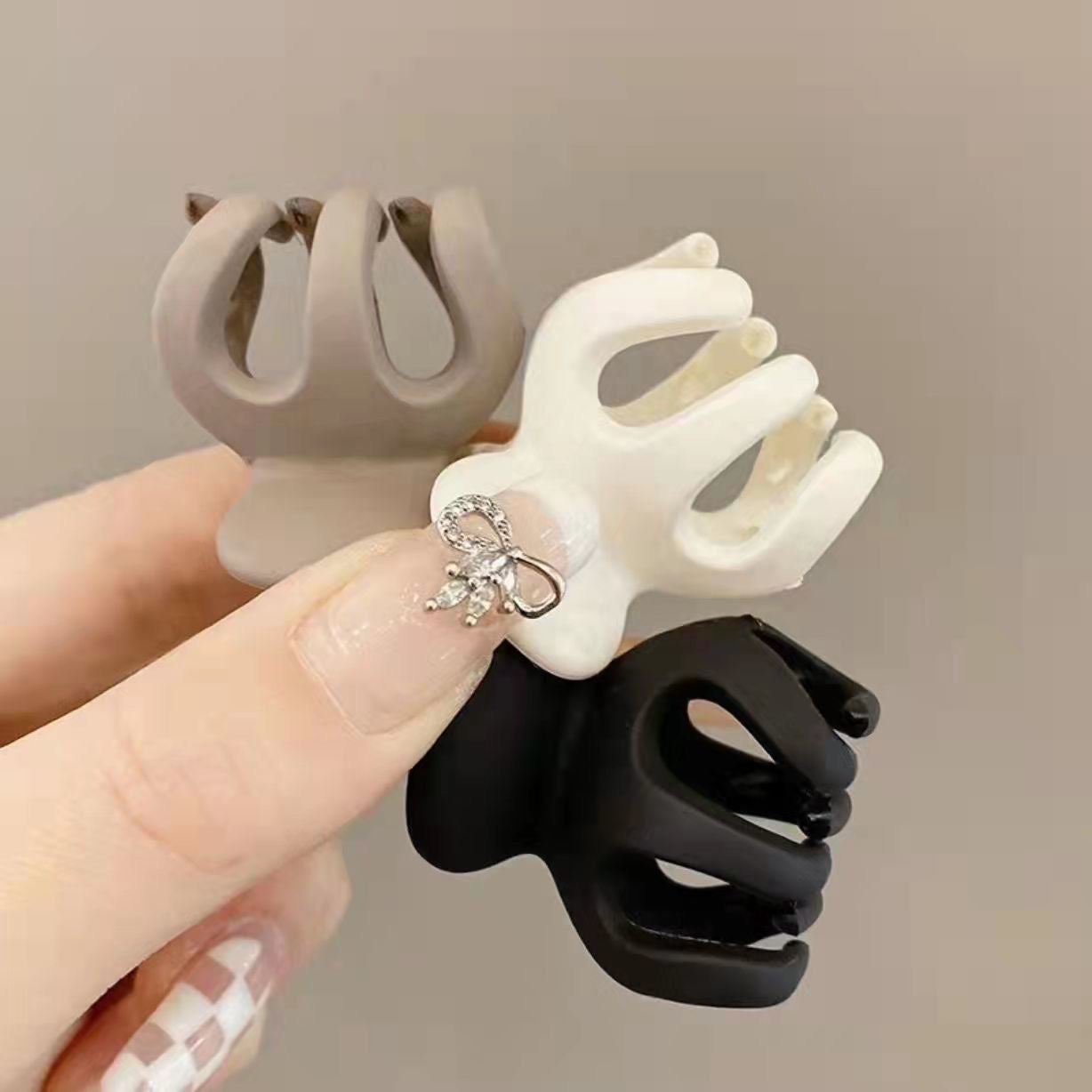 Pumpkin Shape Hair Clip Hair Claw Ponytail Shark Claw Mini Style