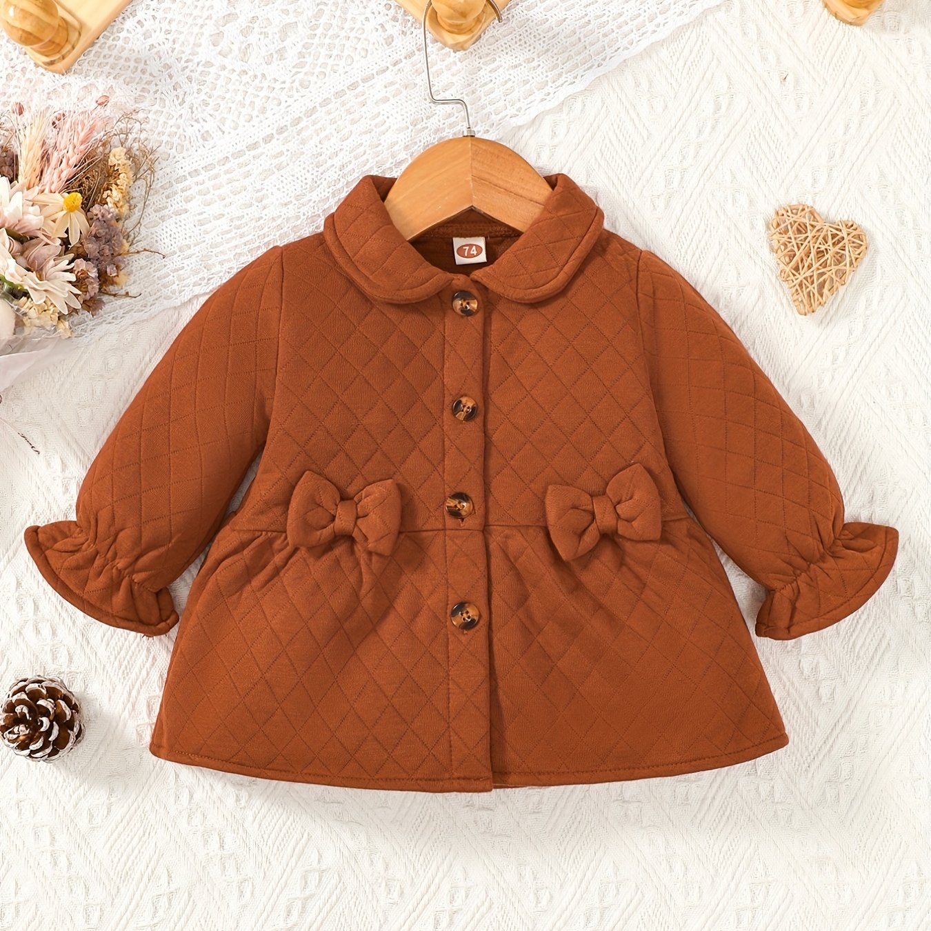 Toddler Baby Girls Ruffle Cuff Outwear Coat
