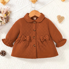 Toddler Baby Girls Ruffle Cuff Outwear Coat