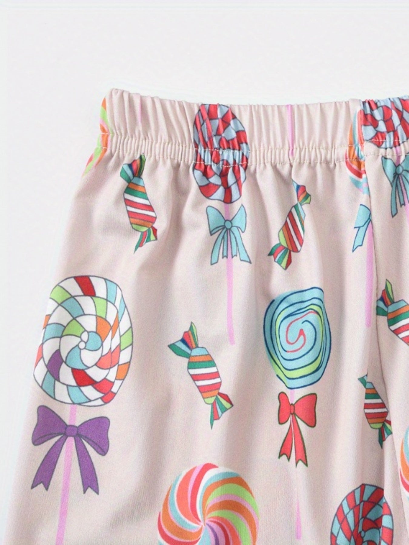 Girls Lollipop Print Slim Fit Leggings for Kids