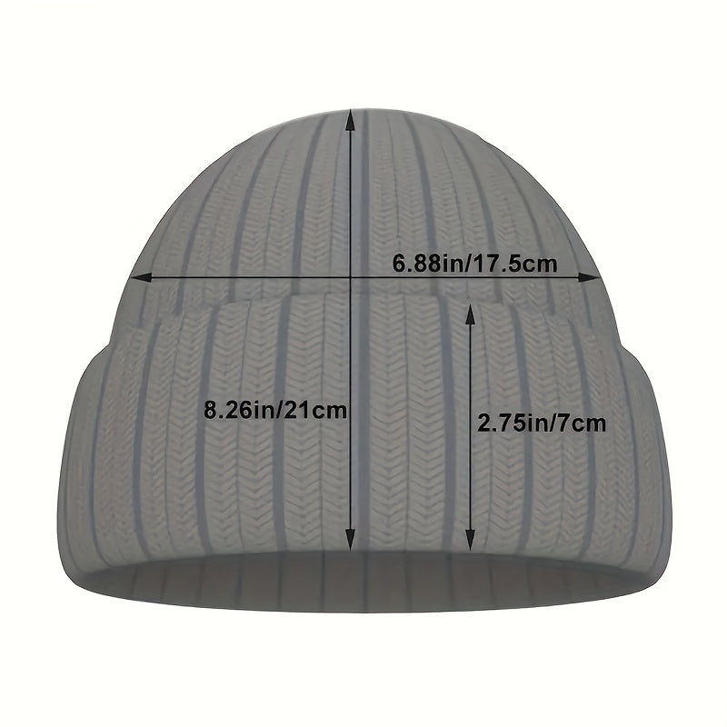 Gradient Jacquard Beanie Hip Hop Knit Hat