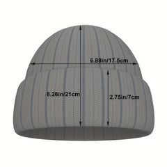 Gradient Jacquard Beanie Hip Hop Knit Hat
