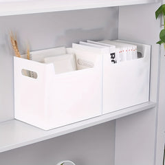 Desktop Book Storage Box Large Foldable Organizer Multifunctional