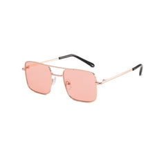 Retro Square Metal Sunglasses for Sun Protection