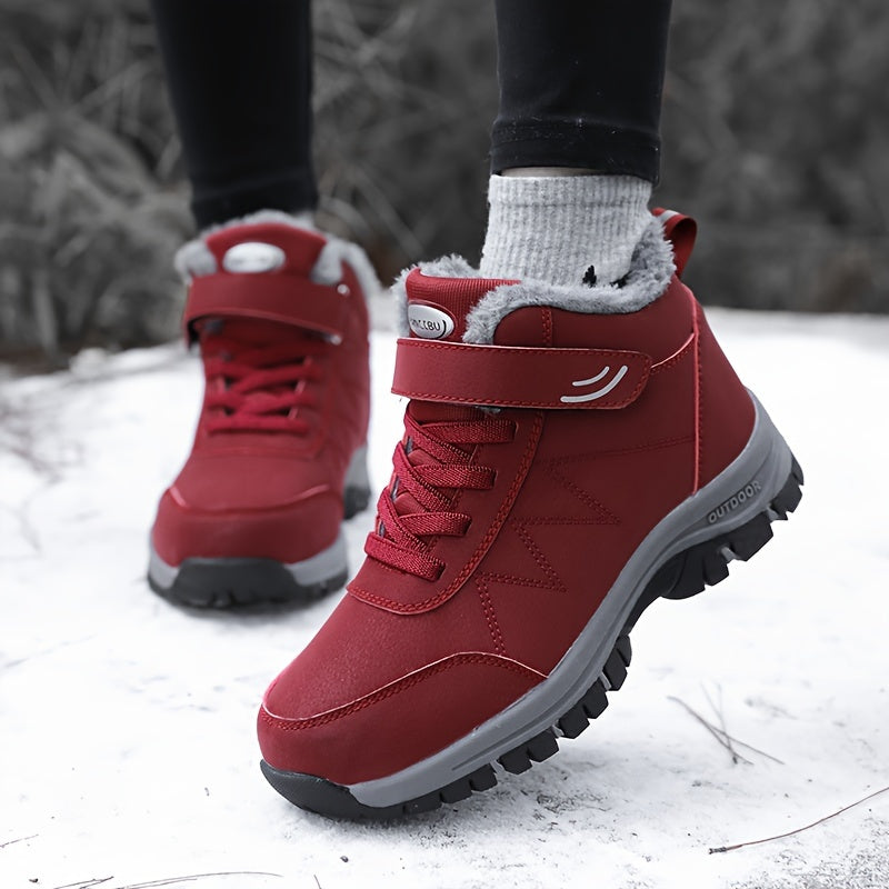 Women's Winter Warm Hiking Boots Waterproof Non slip Outdoor Boots