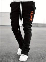 Men's Vlone Pattern Drawstring Flare Pants