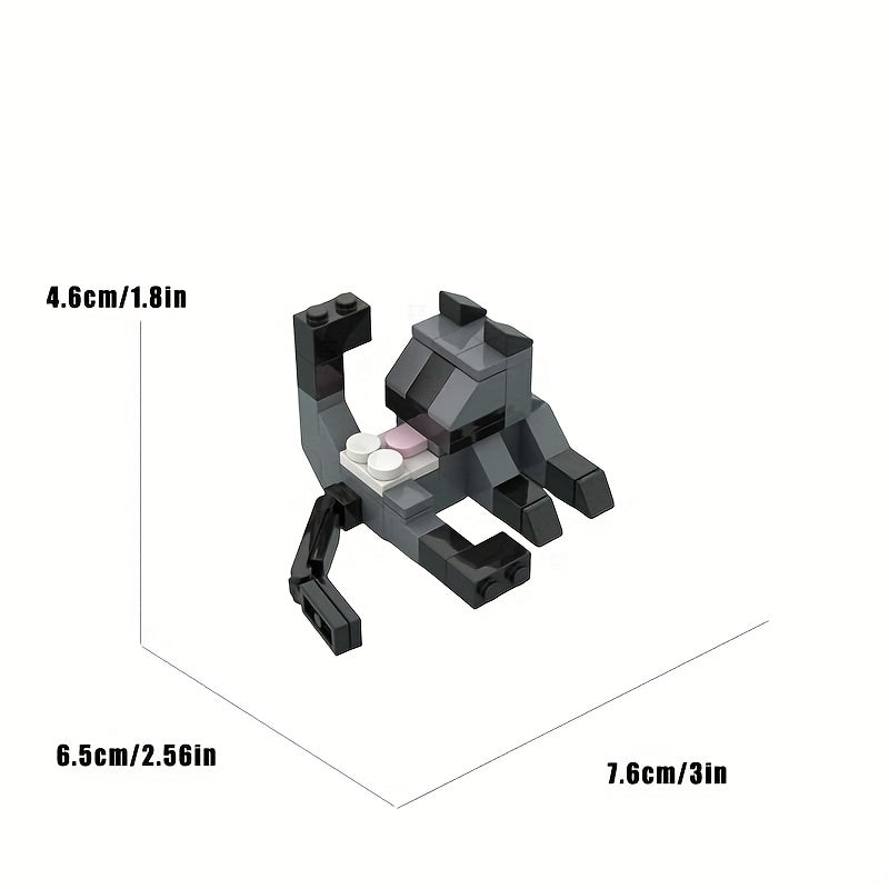 MOC Building Blocks Cat & Dog Creative DIY Toy for Teens & Adults