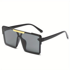 Kids Square Sunglasses Large Frame Unisex Street Photography Shades