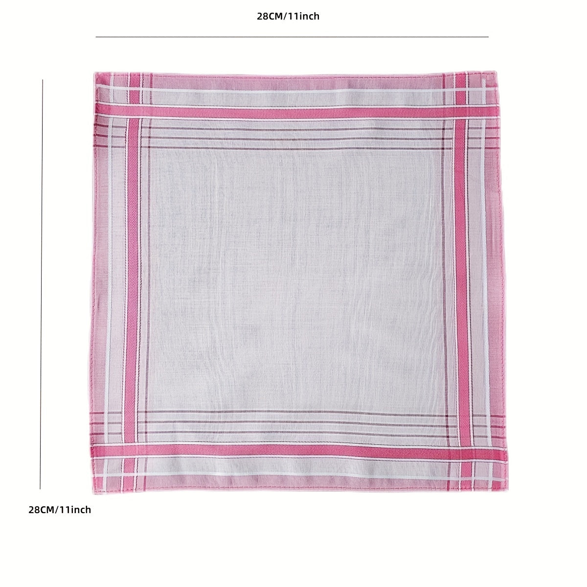 3pcs Striped Printed Satin Pocket Square Towel