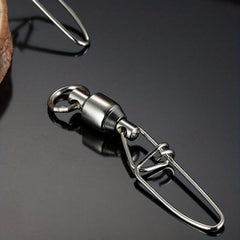 9KM Heavy Duty Fishing Swivels Stainless Steel Ball Bearing Swivels