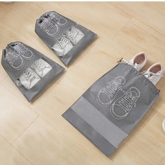 6pcs Dustproof Shoes Storage Bag Portable Travel Shoe Pouch Organizer