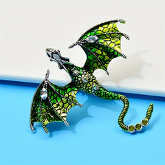 Creative Dragon Brooch Animal Corsage Pin Enamel Painting All-match Accessory