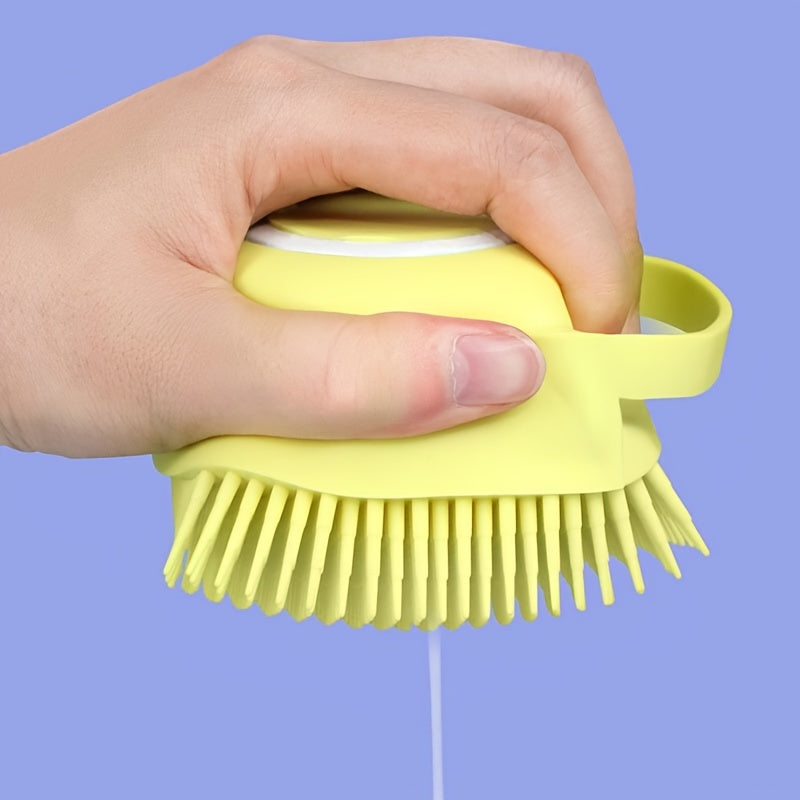 Silicone Pet Hair Comb & Scalp Massager for Dogs - Tangle Removal & Skin Health