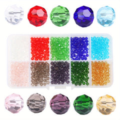 10 Glass Ball Beads Transparent Earth Beads Crystal Loose Beads