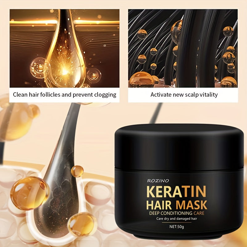 Professional Keratin Hair Mask Deep Conditioner for All Hair Types