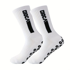 Colorful Letter Anti Skid Silicone Football Socks Men Women