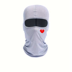 Red Heart Broken Sun Protection Mask for Men and Women