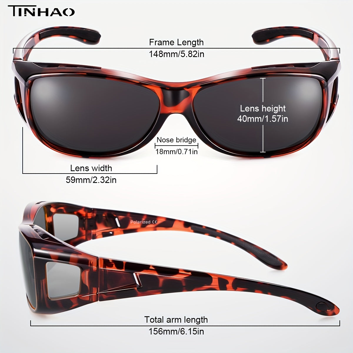 TINHAO Fit Over Sunglasses Stylish And Practical