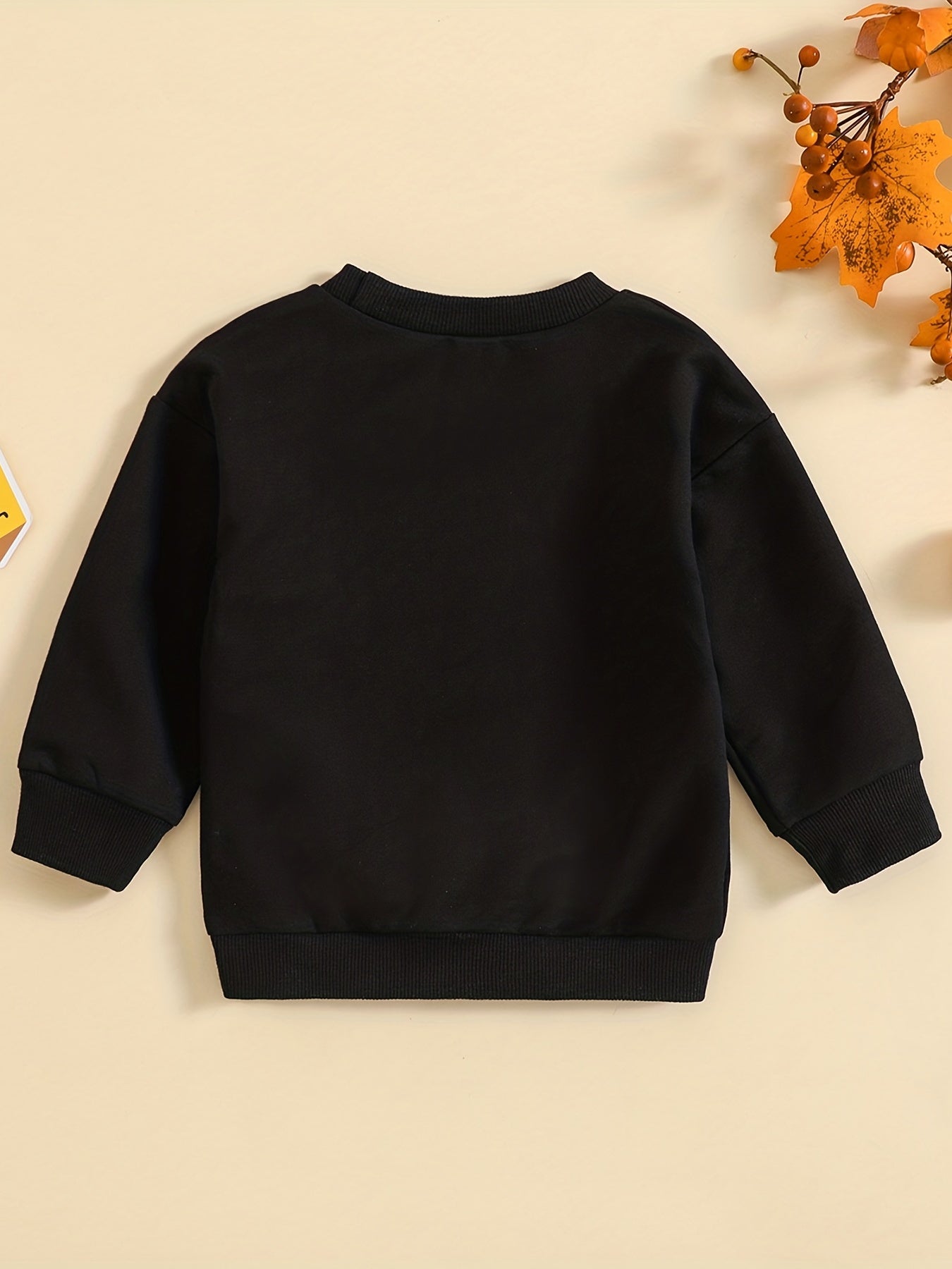 Halloween Letter Print Long Sleeve Sports Sweatshirt for Toddlers