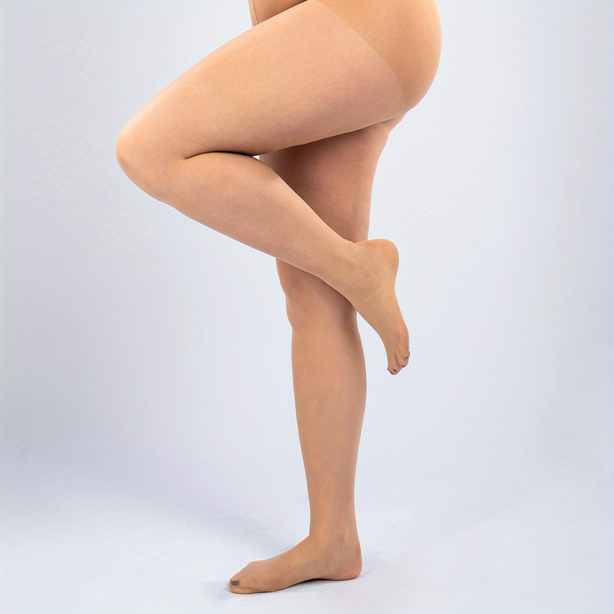  Solid 20 Denier High Rise Footed Tights