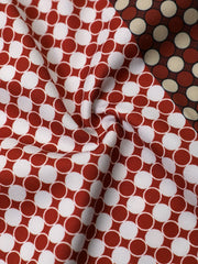  Colorblock Dot Print High Rise Wide Leg Pants