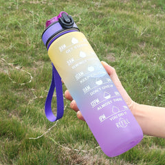 32oz Motivational Water Bottle with Straw BPA Free Leak Proof for Fitness