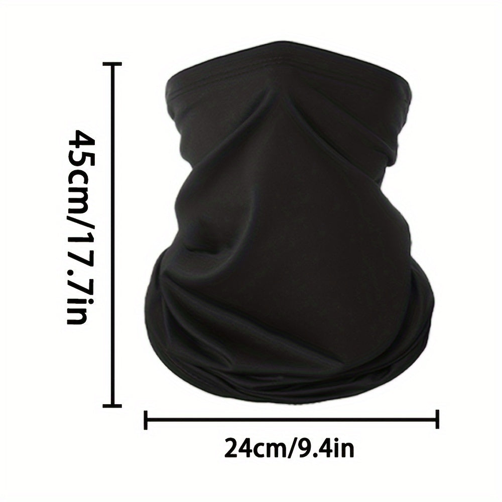 Men's Breathable Face Cover Washable Ice Silk Scarf for Hiking