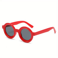 Y2K Round Sunglasses Retro Jelly UV400 Sun Shades Glasses