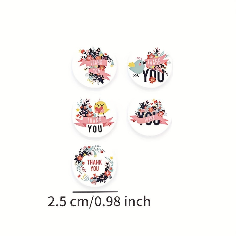 Roll Stickers Gift Packaging Box Decoration Stickers 5 Patterns