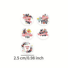 Roll Stickers Gift Packaging Box Decoration Stickers 5 Patterns