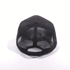 Wave Embroidery Patch Trucker Hat Mesh Baseball Cap Unisex Adjustable