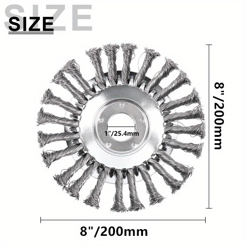 Lawn Trimmer Head Steel Wire Wheel Brush Replacement Part