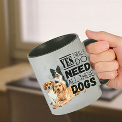 11oz Creative Dog Pattern Ceramic Mug Portable Coffee Cup