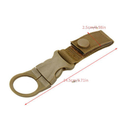 Water Bottle Holder with Nylon Webbing Buckle for Secure Carrying