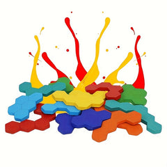 3D Hexagonal Wooden Puzzle Toy Brain Game