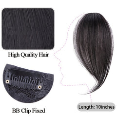 Invisible Seamless Real Hair Bangs Wig