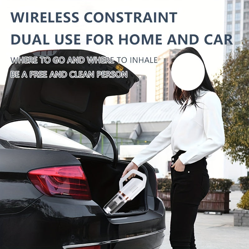 Strong Suction Wireless Handheld Vacuum Cleaner - Home & Car Dual Use