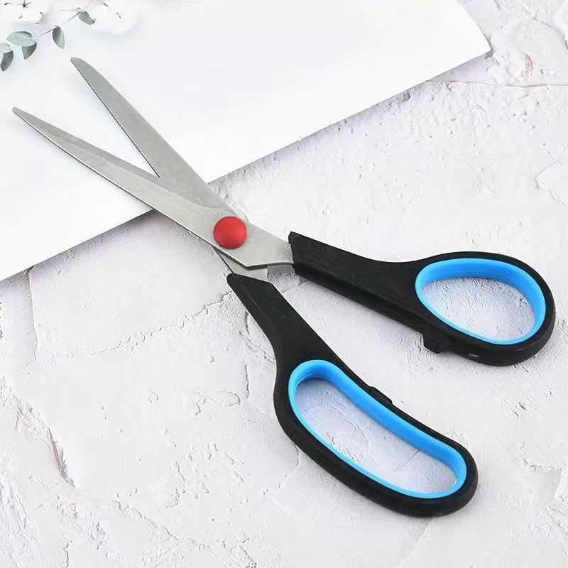 8-Inch Stainless Steel Scissors for Office and Art, Rubber Plastic Handle