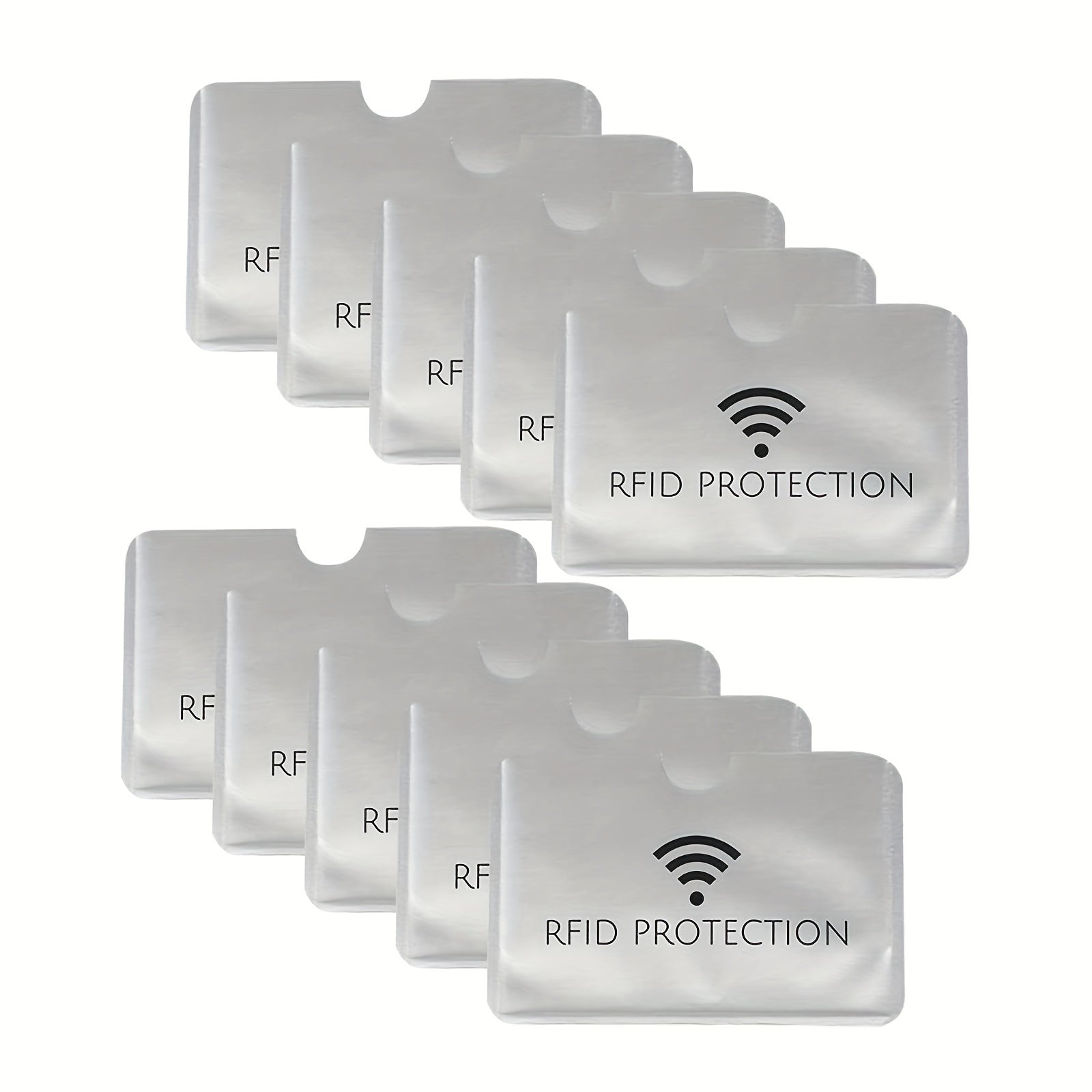10pcs RFID Blocking Credit Card Holder Waterproof