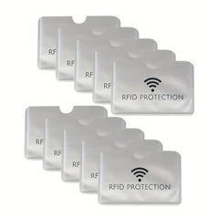 10pcs RFID Blocking Credit Card Holder Waterproof