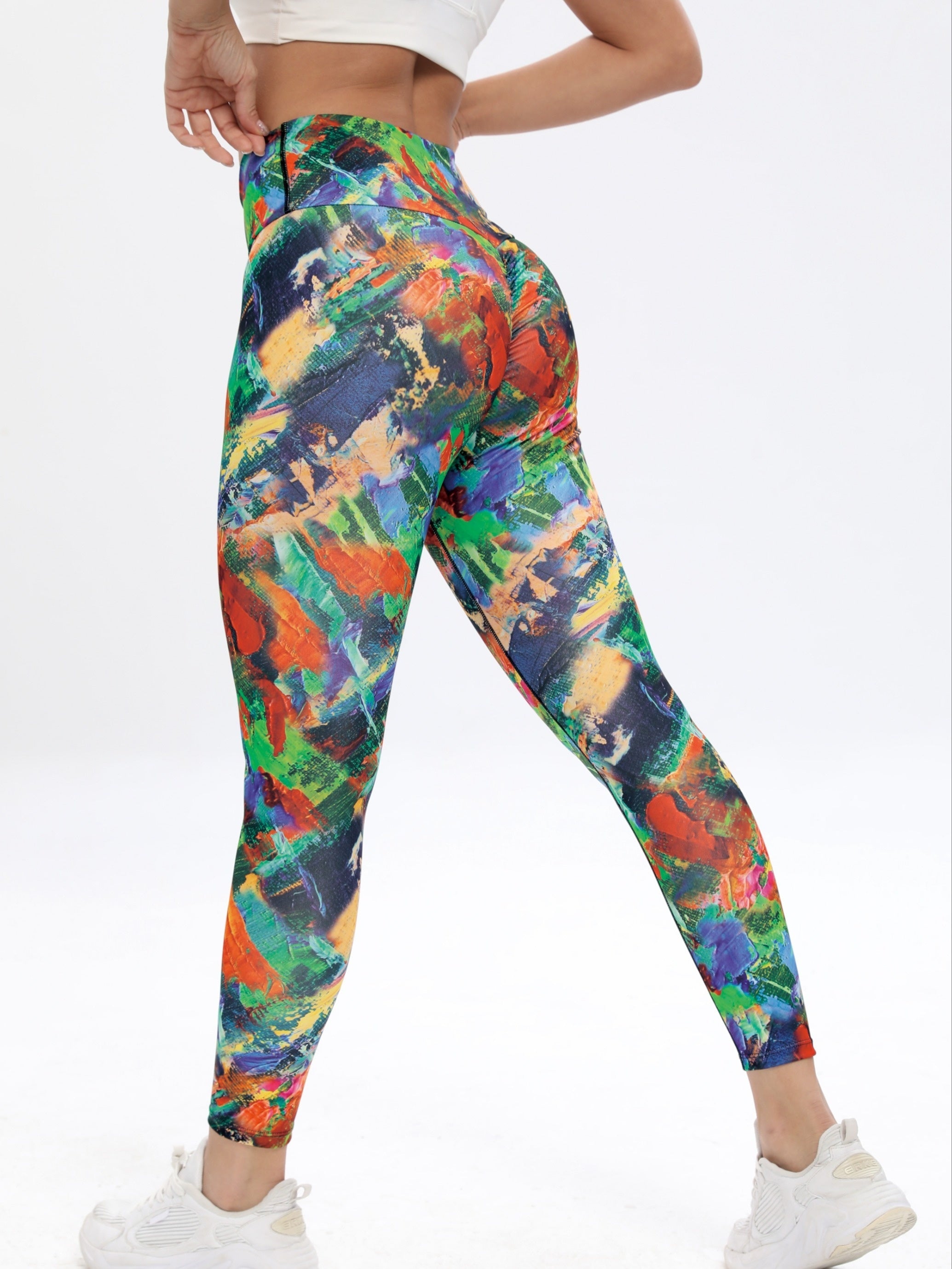 Women's Casual Yoga Pants Slim Fit High Stretch Leggings