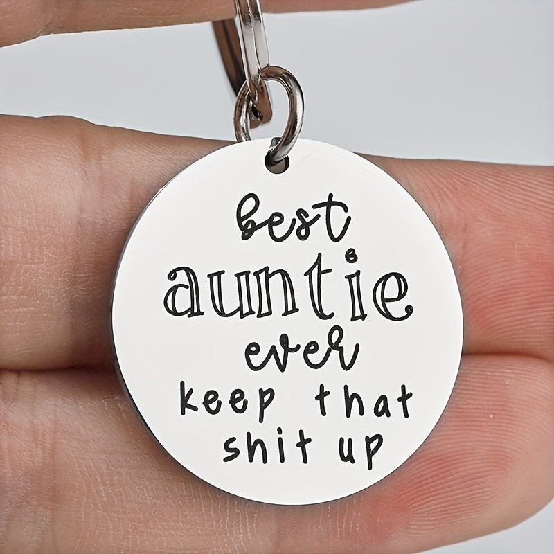 Auntie Nephew Keychain Gift, Birthday Gift for Aunt