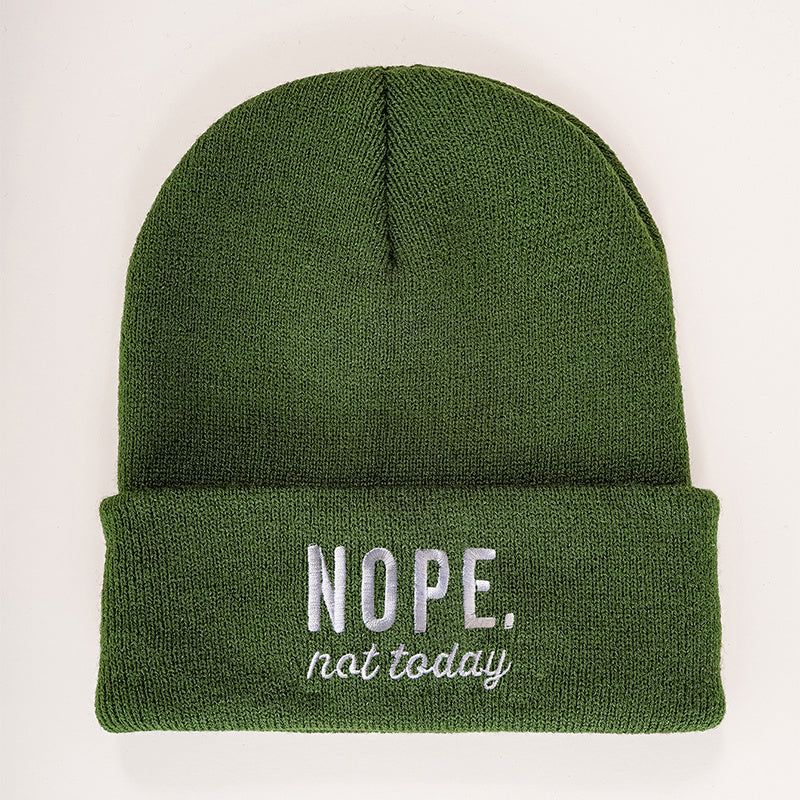 Winter Warm Beanie Hat Knitted Hat Soft Knit Beanie Warm Skull Cap